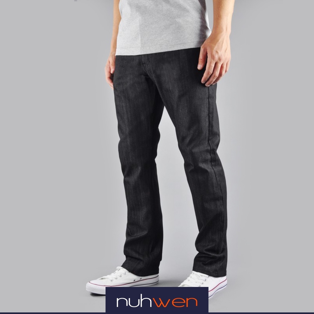 Men Skinny Indigo Black Denim Jeans